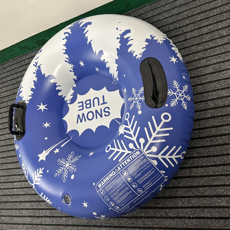 Ski ring inflatable ski sled Christmas snow tube cartoon cold-resistant outdoor sports ski supplies party party party toys