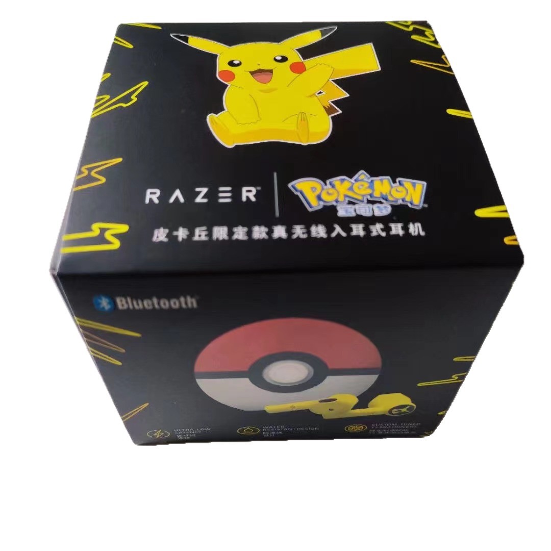 Pokémon Pikachu True Wireless Bluetooth Headset Elf Ball Boys and Girls Holiday Gift Cartoon Earplugs Tws Mai