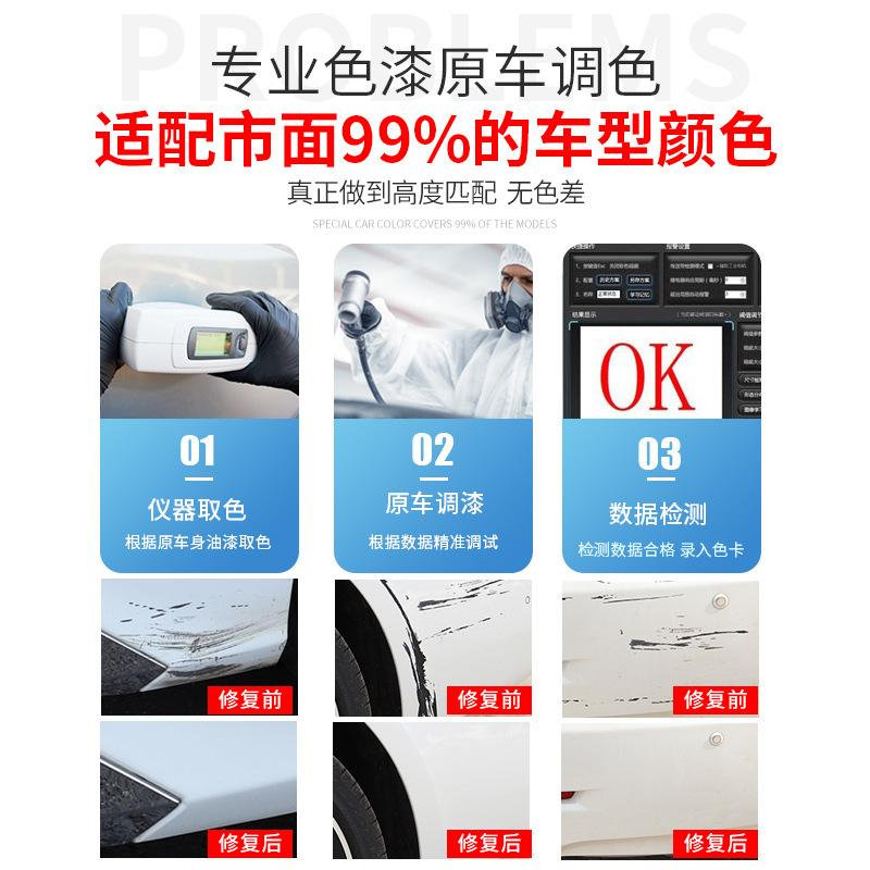 Yiyang hand-cranked self-painting car paint surface repair pen to scratch repair artifact scratch repair self-painting suit