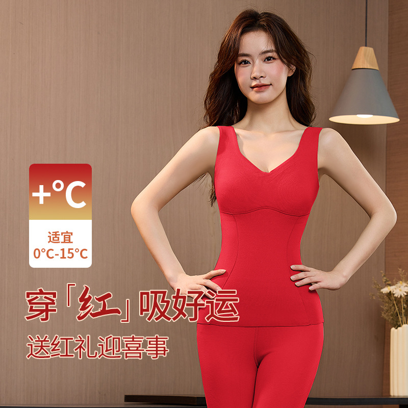 Year of the Snake Red Year of Life Big Red Underwear Underwear Underwear Socks Women's Wool Silk Autumn Clothes Sanitary Pants Heating Clothes