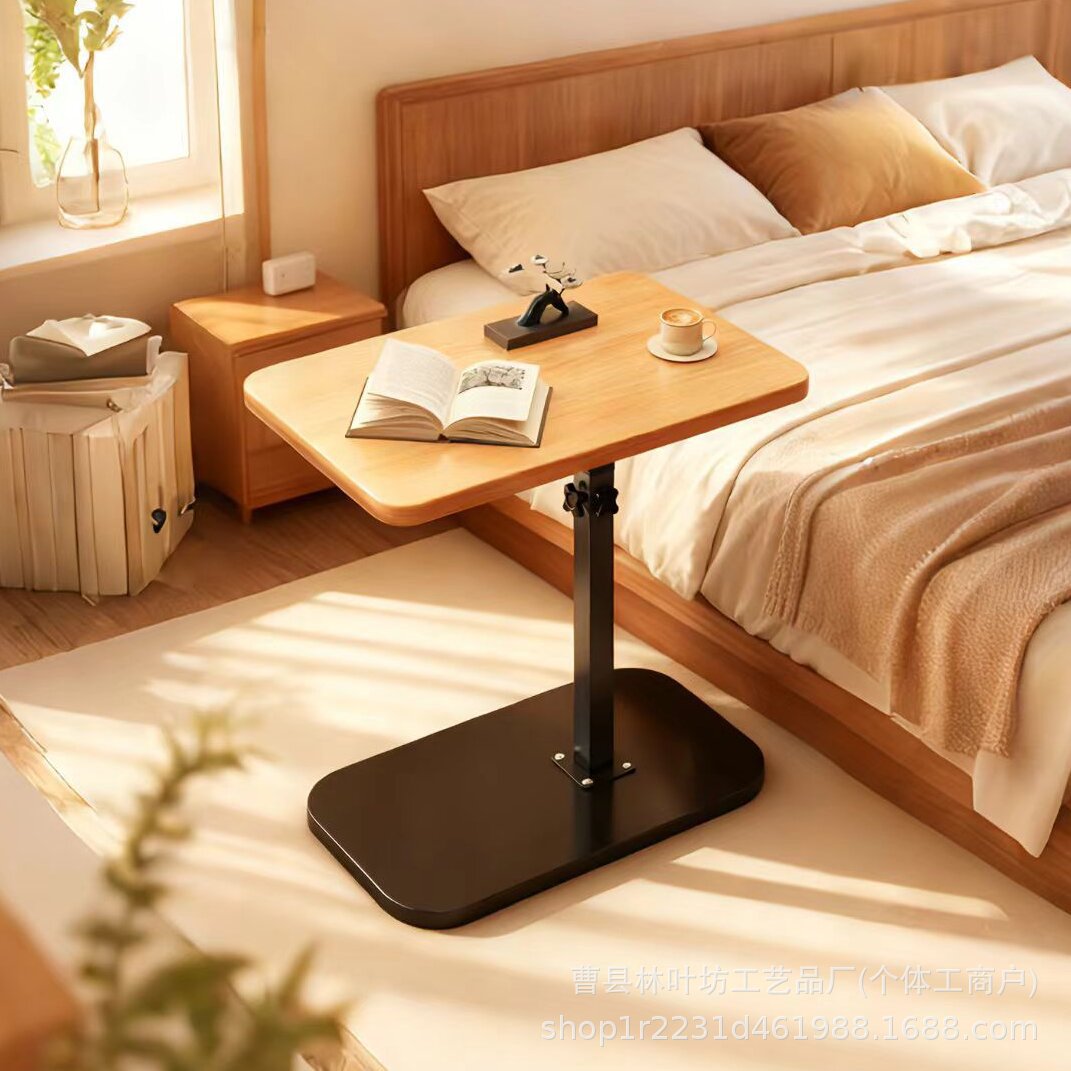 Spot Adjustable Height Rotating Side Table Sofa Bed Side Storage Rack Simple Coffee Table Notebook Stand