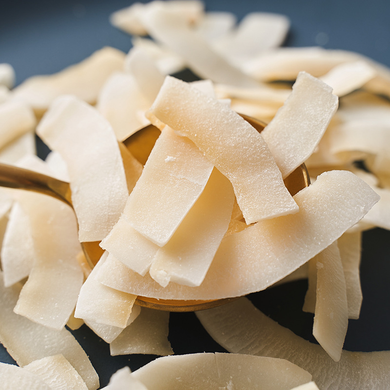 Every fruit time coconut chips 500g roasted coconut meat crisp pieces Hainan specialty dried fruit baked snacks