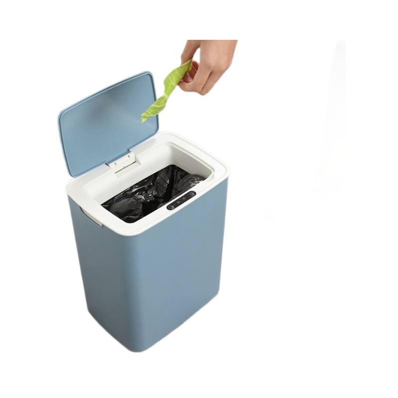 Smart Trash Can with Sensor for Kitchen, Bedroom, Living Room, Bathroom, with Lid, Silent Sanitary Bin, Manufacturer, Fully Automatic