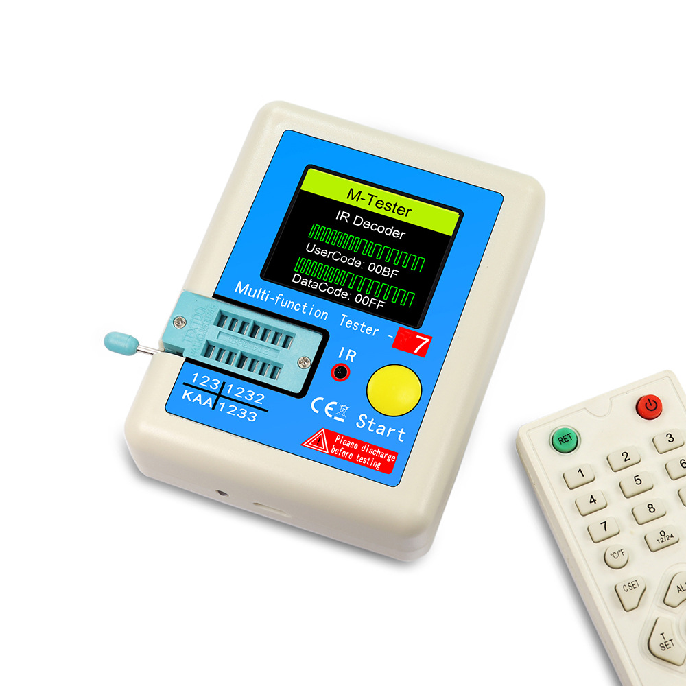 In-Stock, Immediate Dispatch, Multi-Function Transistor Resistor Capacitor Mos Tester Esr Lcr-T7 with Full-Color Graphic Display