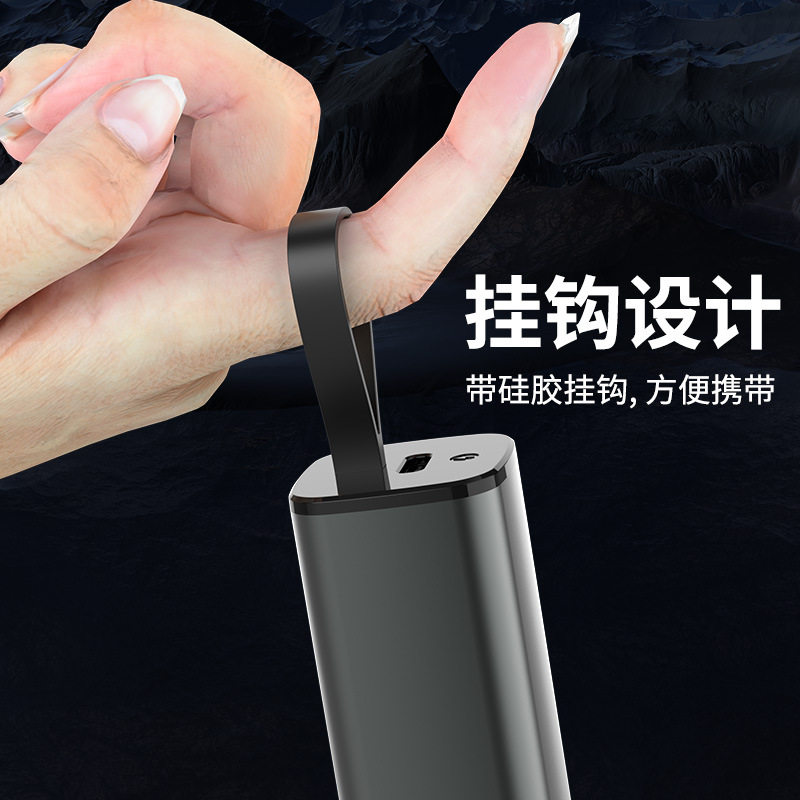 Convenient Personal Alcohol Tester Inflatable Drunk Driving Detection Instrument Aluminum Alloy Chinese and English Russian Board