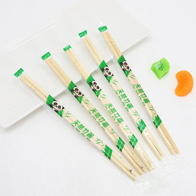 Одноразовые палочки, индивидуальная упаковка, упаковка на вынос, маленькие круглые палочки, гигиеничные и удобные палочки Opp5.0/5.5, палочки с пандой