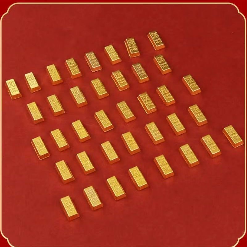 Creative Bric Alloy Ornaments Mini Thickened Small Gold Bits Lucking Gold Balls Opening and Moving Wedding Gifts Home Decoration