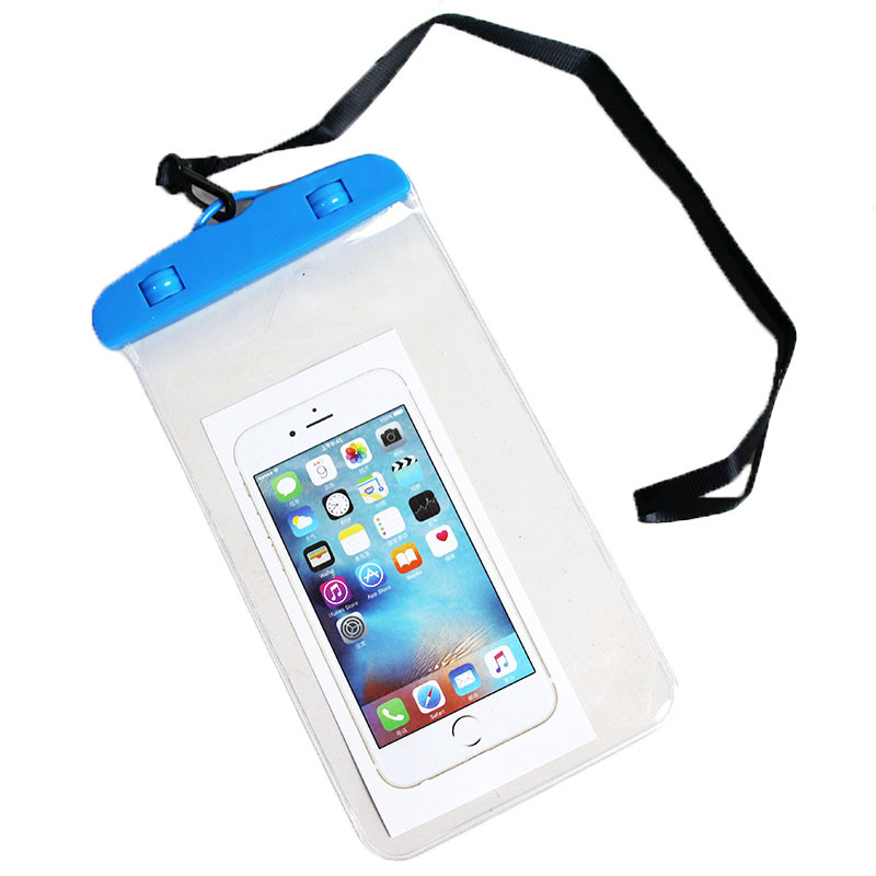 Outdoor wading touch screen swimming hot spring transparent mobile phone waterproof case stereoscopic transparent touch screen mobile phone waterproof bag