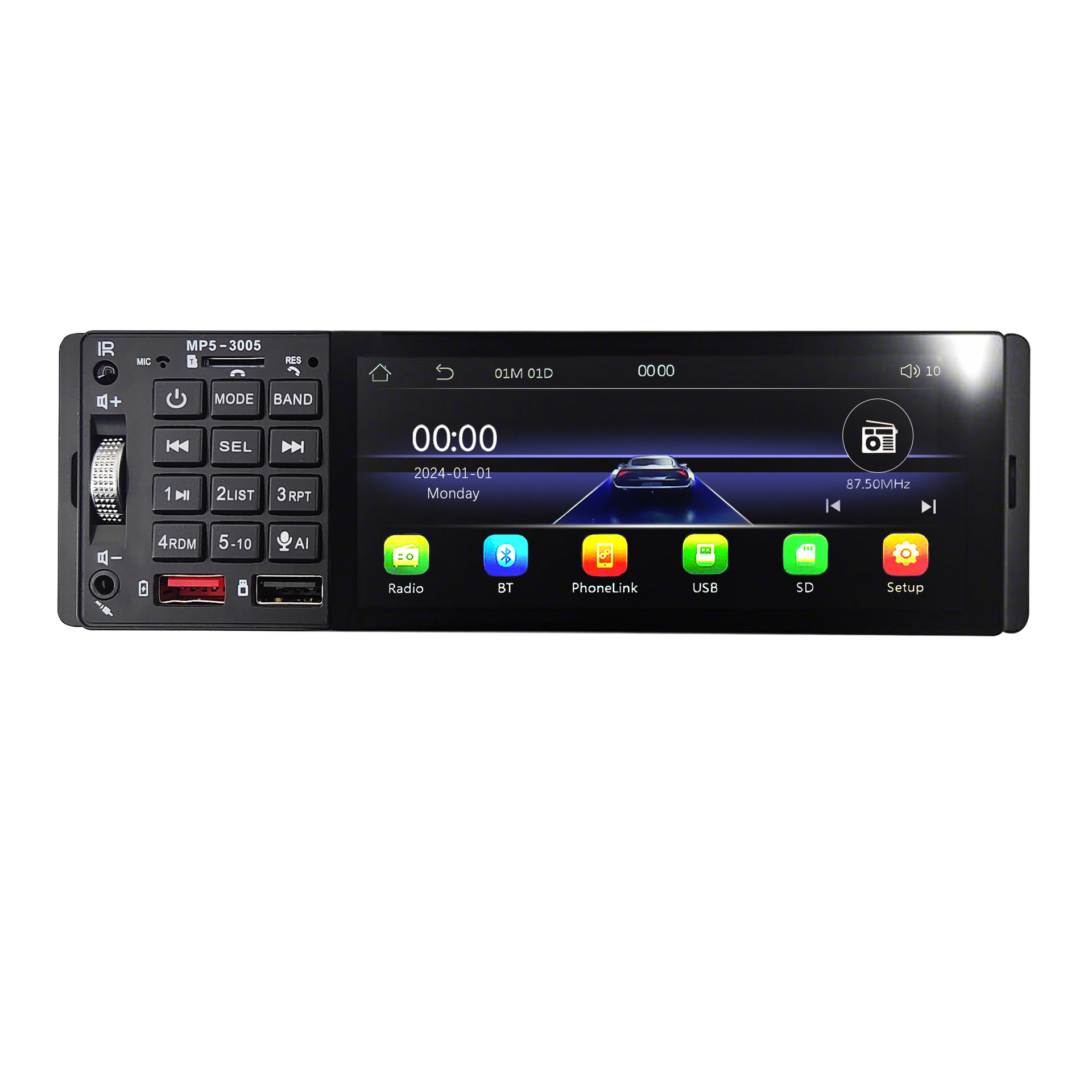 Car Mp5 Player with 5.1 Inches Screen Wireless Carplay F133