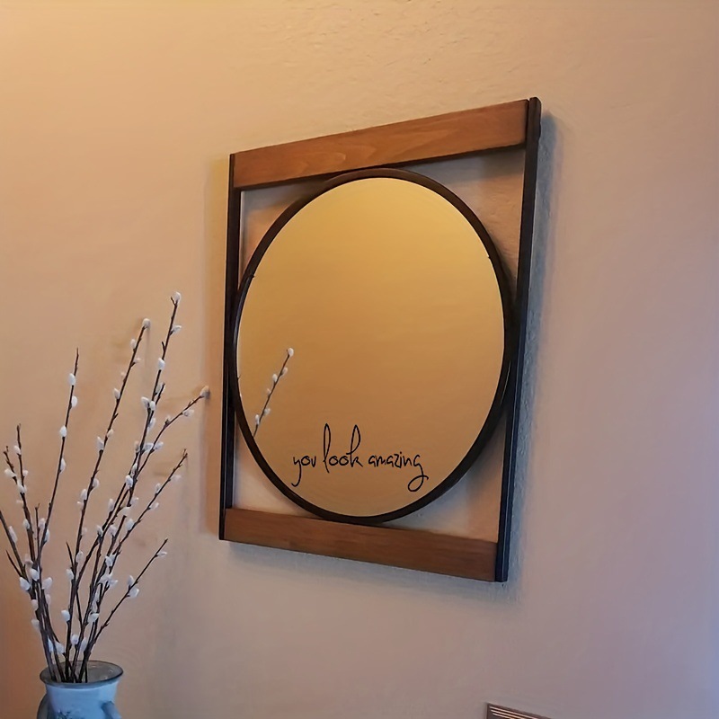 Cross-border Amazon explosions Mirror stickers you look amazing waterproof and oil-proof 2 sheets/set of vinyl film