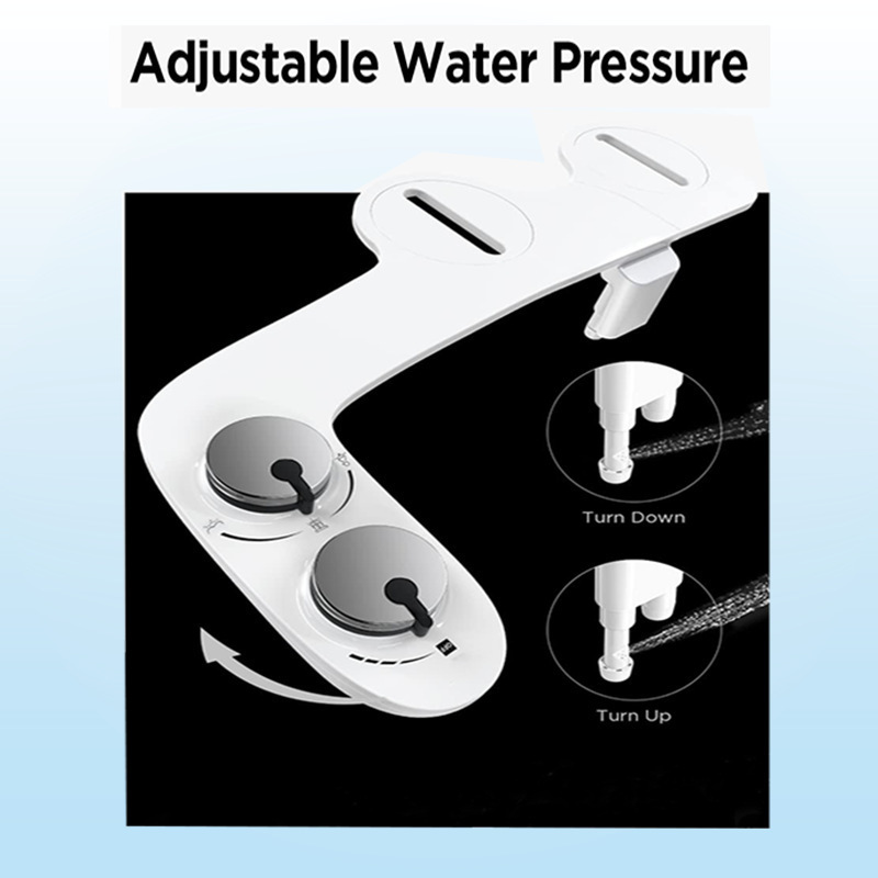 Dual Nozzle Self-Cleaning Cross-Border Bidet Manual Non-Electric Plastic Feminine Wash Device Toilet Flusher Nozzle