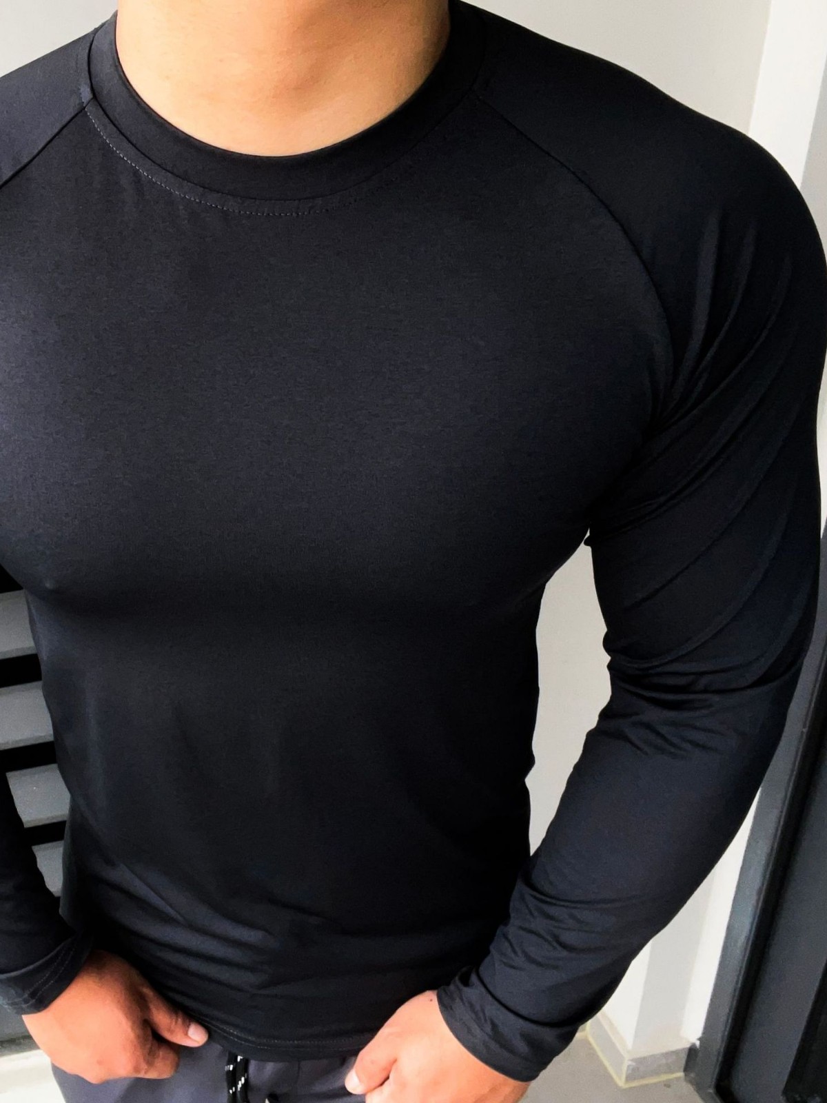 Autumn Sports Elastic Tight Training Long-Sleeved Bottoming Shirt Super Elastic Top Outdoor Figure-Showing Running Iron T-Shirt