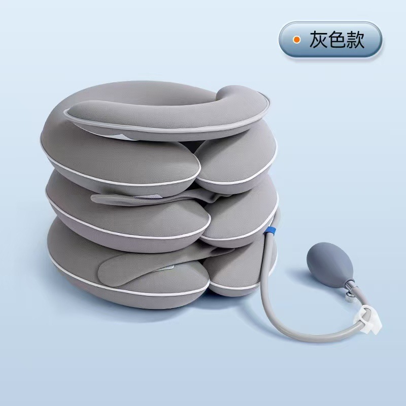 Cervical Traction Device, Neck Stretcher, Neck Sleeve Stretching to Relieve Cervical Spine Fatigue, Inflatable Traction Device
