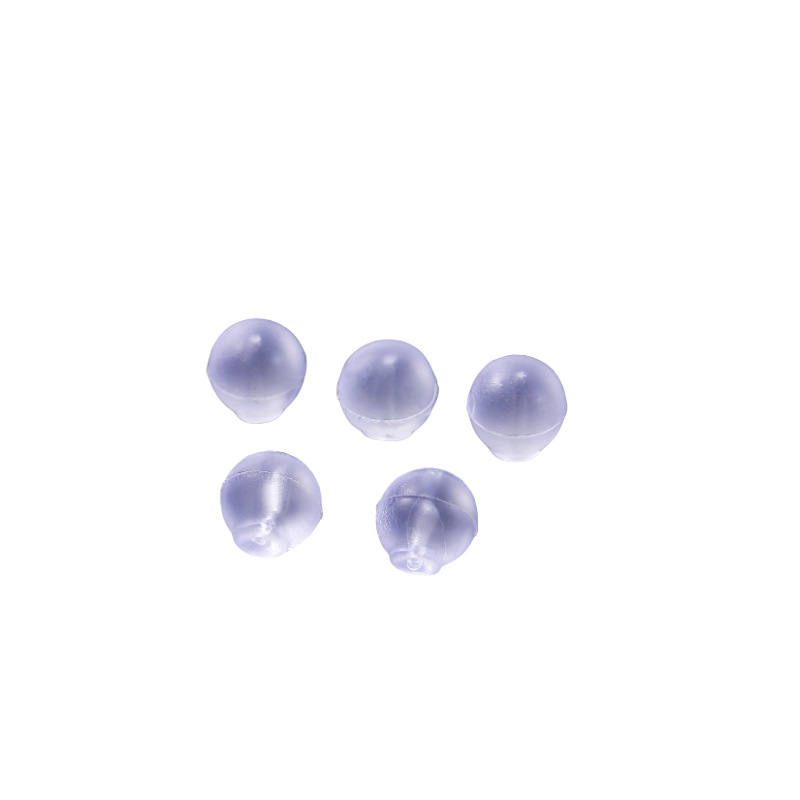 Fashion spherical anti-prick anti-drop ear plug cross-border new silicone earrings anti-drop diy handmade ear accessories