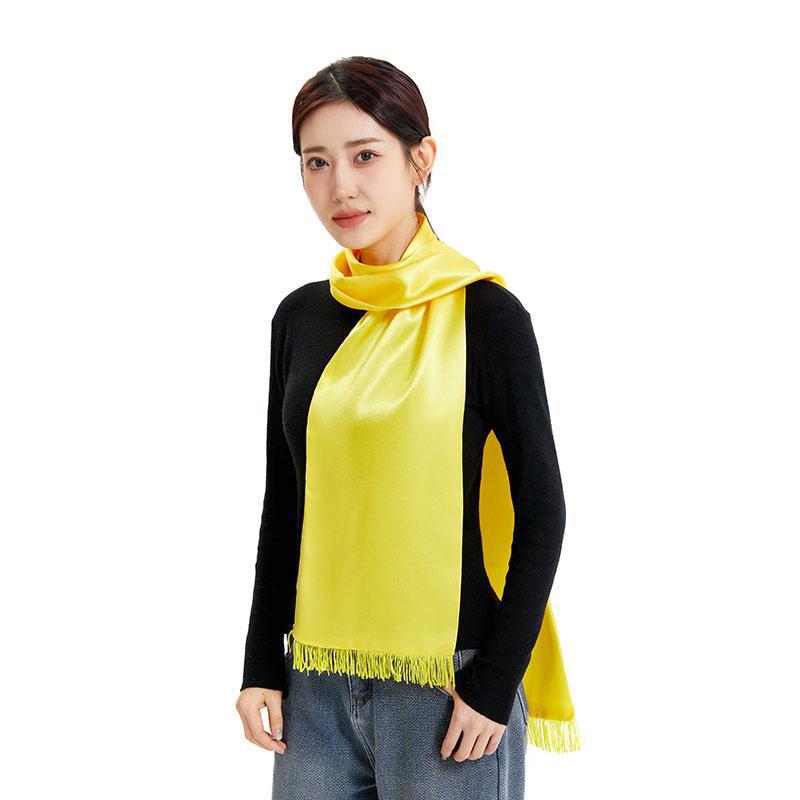Advertising Cultural Shirts with Custom Logo Printing and Embroidery for Company Events, Imperial Temple Yellow Scarves, Wholesale Factory Annual Meeting