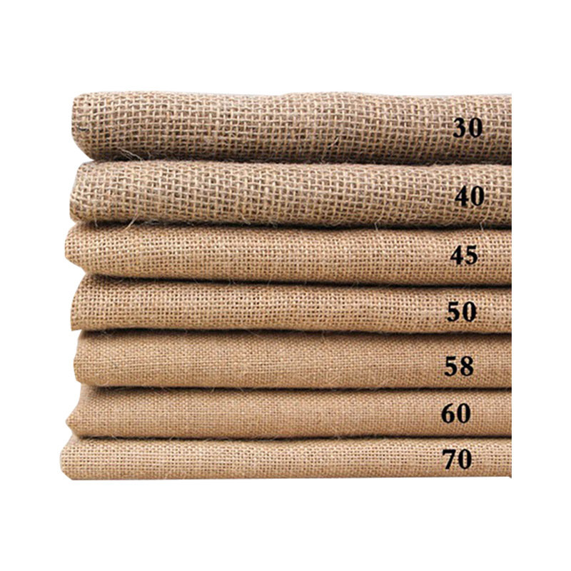 Manufacturer Wholesale Spot Linen Fabric 40506070 Jute Cloth Handbag Burlap Sack Retro Linen Cloth