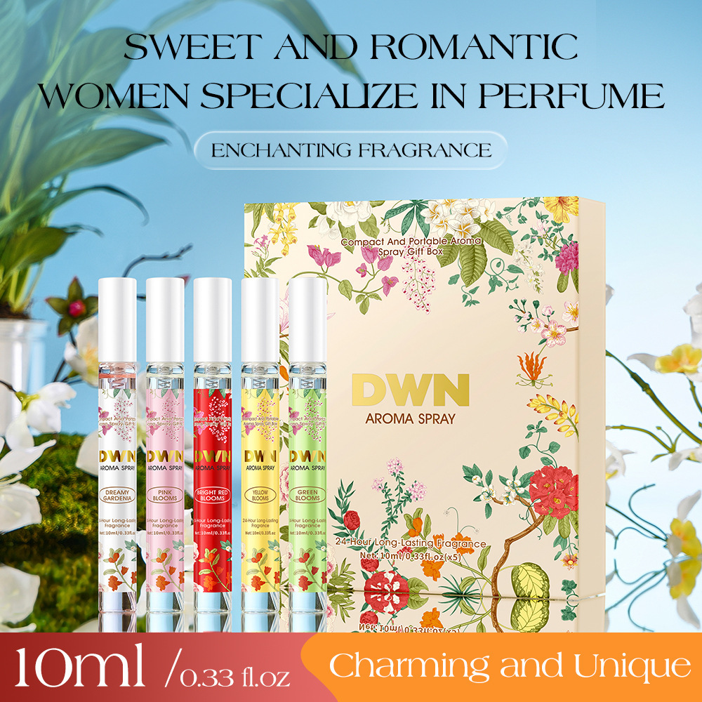 Парфюмерный набор безалкогольного цветочного порошка для волос и тела, долгоиграющий аромат