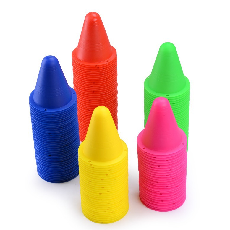 Wholesale skates barricade windproof roller slide pile flat flower pile pattern practice obstacle pile angle mark obstacle 8CM