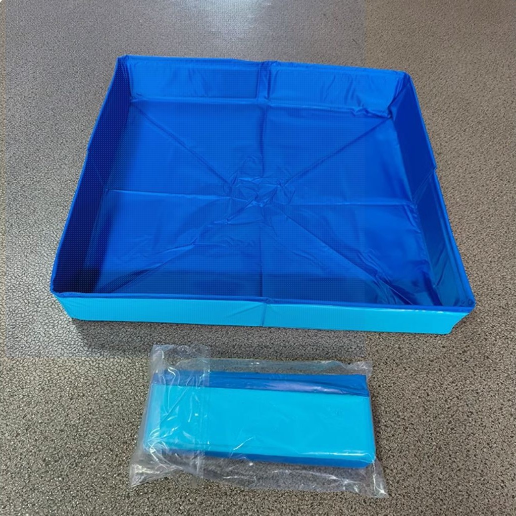Square Foldableing Pool Pet Bathtub Swimming Pool Footbath Cat Litter Pool Labeling Cross-Border Temu Labeling Spot