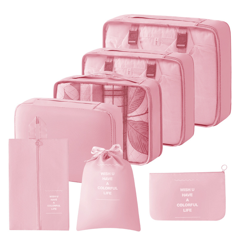 Foreign Trade Cross-Border Seven, Eight and Ninety-Piece Twill Travel Storage Set Multi-Piece Portable Large Capacity Amazon