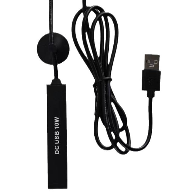 QL mini stainless steel heating rod desktop cylinder constant temperature heating rod small USB fish tank heater quartz glass