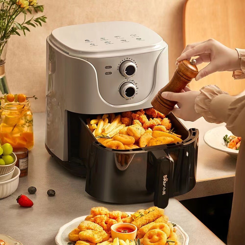 Bear Air Fryer Visual Home Intelligent Multi-function Oil-free Electric Fryer Large Capacity New Potato Chip Machine