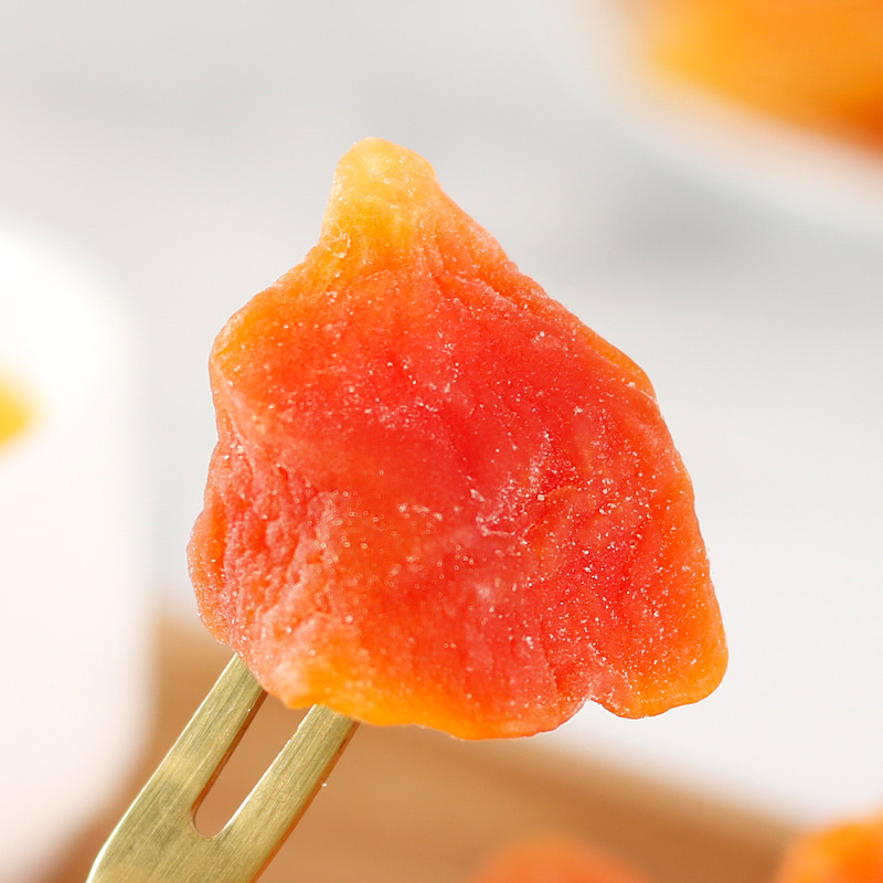 New red heart dried papaya 500g papaya slices candied fruit preserved fruit sweet and delicious dried papaya snacks wholesale