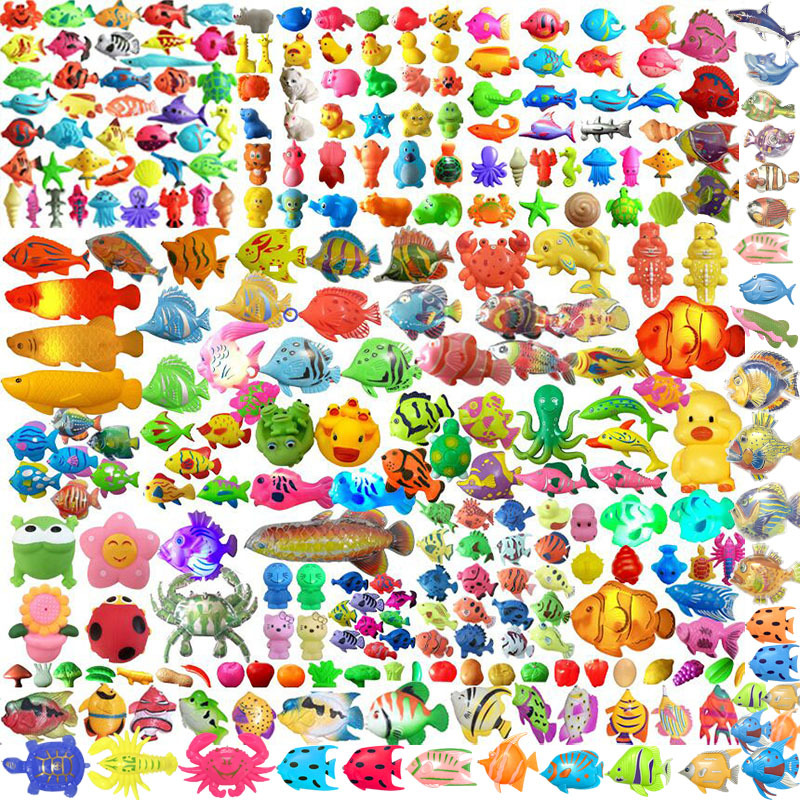 Bulk Fishing Toys Factory Wholesale Kindergarten Playground Magnet Plastic Small Fish Double Sided Stereo Children Fishing