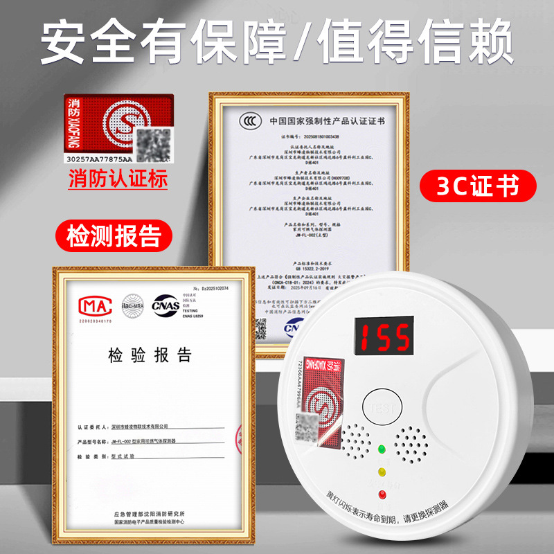 Carbon Monoxide Alarm for Home Indoor Heating, Honeycomb Coal Co Leak Detector, Gas and Soot Detector