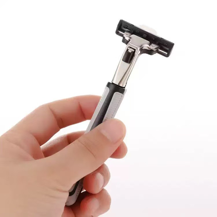 Factory Price Wholesale 2-Layer Blade Razor Men's Razor Manual Double-Layer Blade Holder Ready for Sale