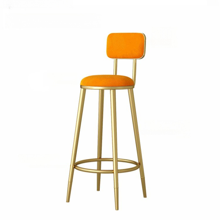 Bar Chair Modern Simple Gold Home Bar Stool High Chair Back Chair Iron Stool Nordic Bar Stool Wholesale