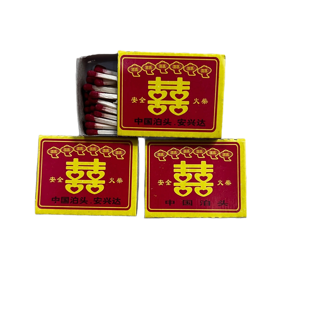 Double Happiness Matches for Home Use, Outdoor Matches, Vintage Nostalgic Matches for Weddings, Picnics, Emergencies, Disposable Matchbox