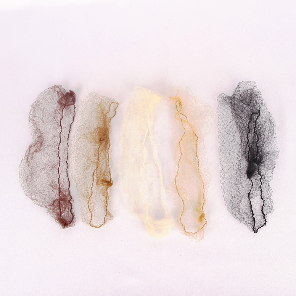 Cross-border Hair Net full size large, medium and small hole disposable nylon invisible Hair Net dance kitchen bundle Hair