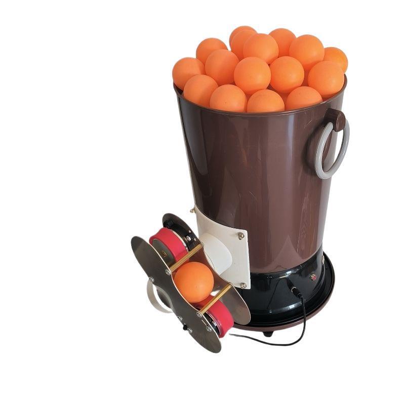 Table Tennis Ball Machine Automatic Ball Launcher Training Ball Thrower Adjustable Speed Large Capacity Plug-In Portable Spin Version