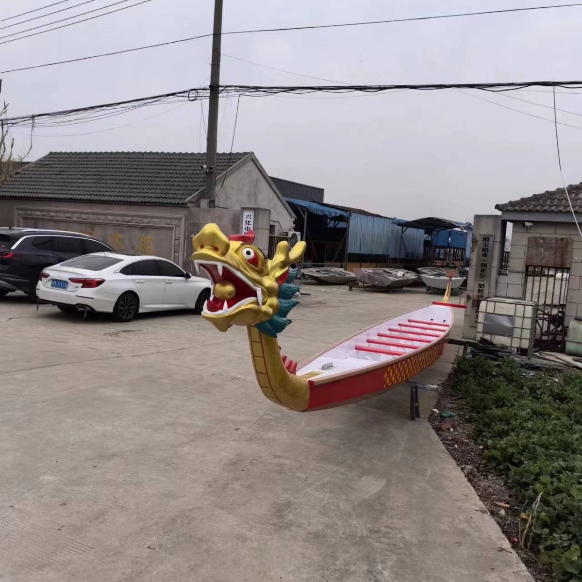 Dragon Boat Race: 22-Person Competition Event with Fiberglass Dragon Boats and 12-Person Hand-Pedal Wooden Boats for Professional Racing