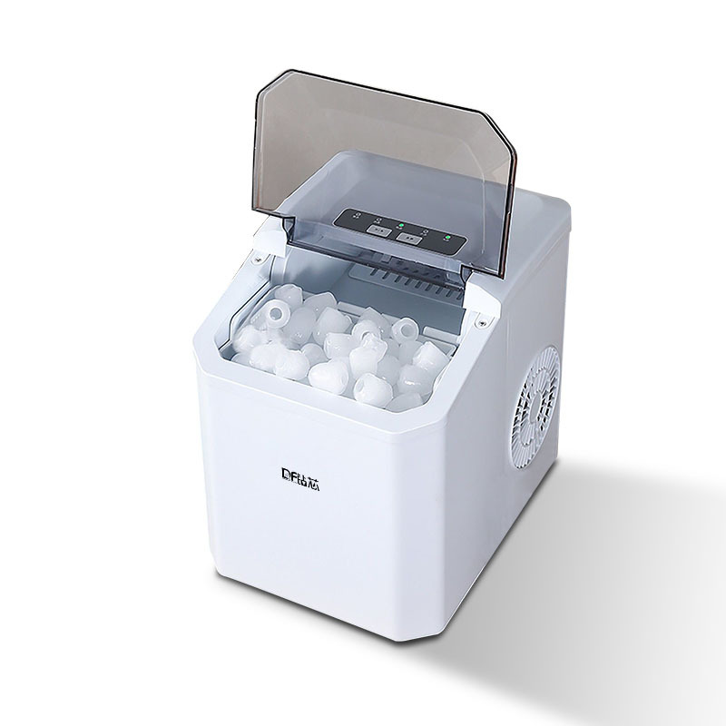 Small Ice Machine Household Mini Cube Ice Dormitory Desktop Portable Fully Automatic Intelligent Bullet Ice Ice Making Cross-Border