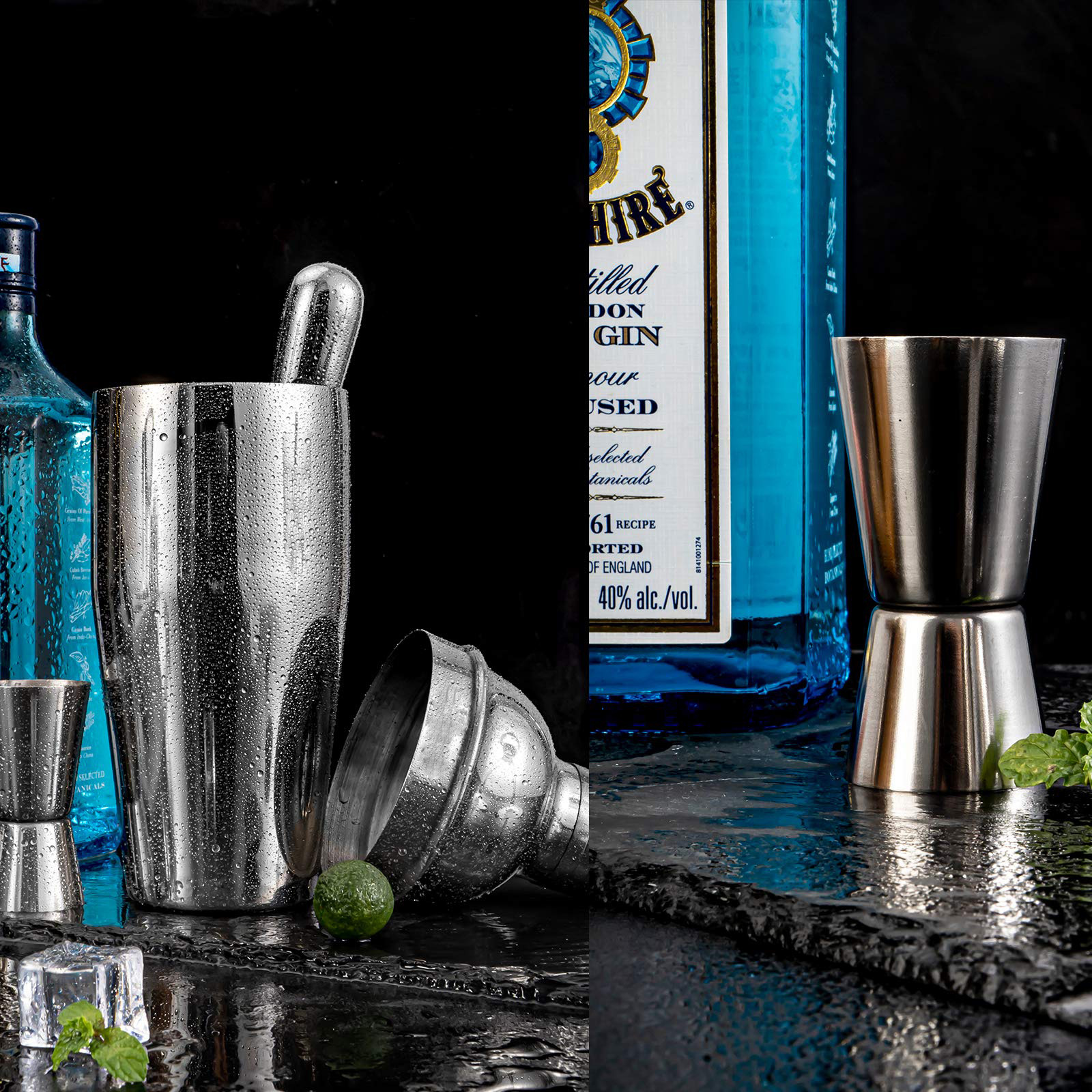 Stainless Steel Cocktail Shaker Set, Hand-Made Lemon Tea Tool, Cocktail Mixing Tool, Shaker, Shaker Cup, Shaker Cup