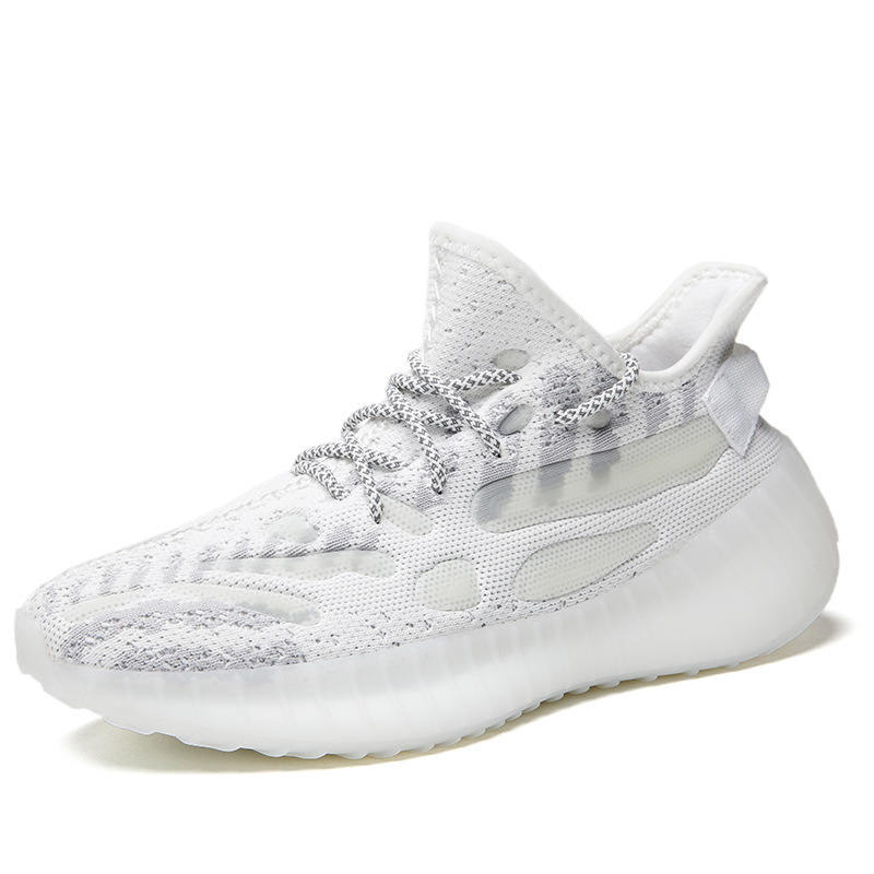 Couple Running Shoes 2025 New Style Genuine Thick Sole Heightening Sports Shoes Running Shoes Physical Examination Shoes Coconut 380