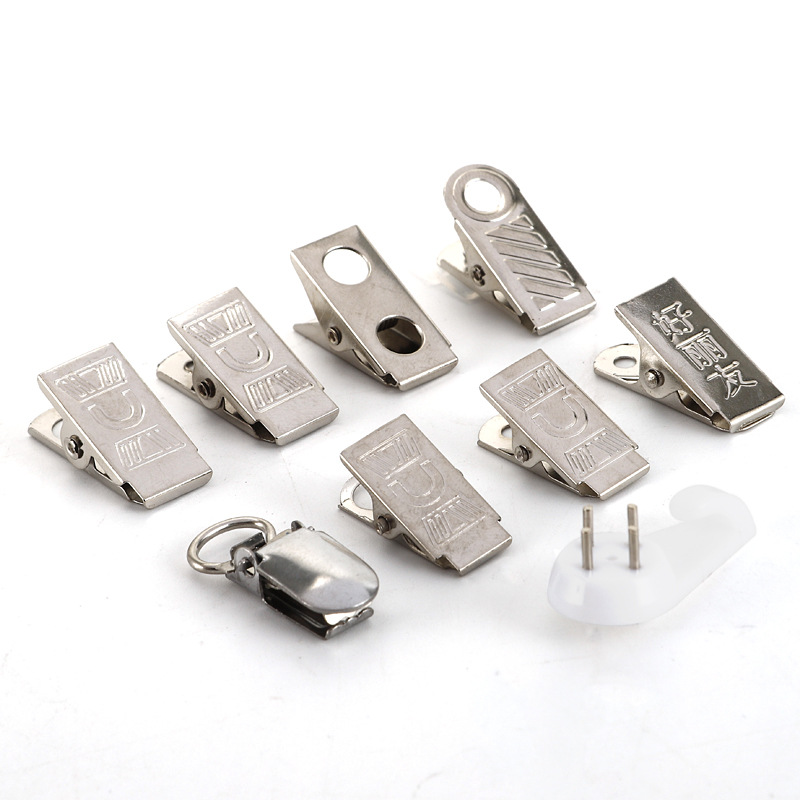 Factory supply curtain clip thickened curtain clip Tweezers Stainless steel accessories clamp force large load-bearing stable wholesale
