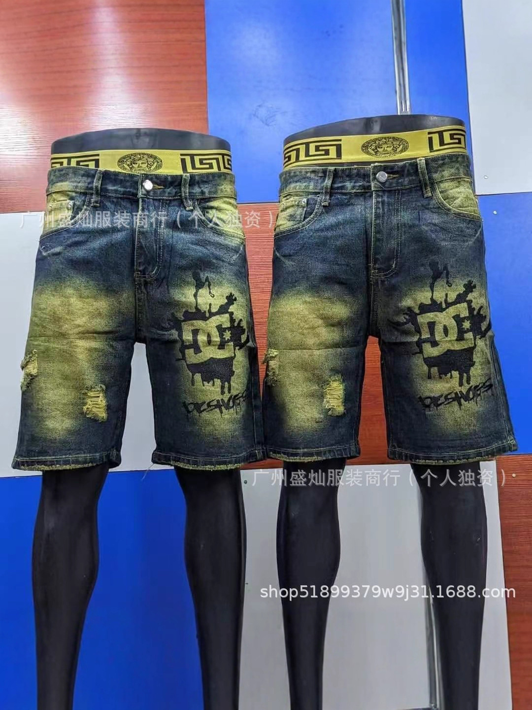 Men's Denim Shorts Wholesale Men's Denim Shorts Five-Point Pants Men's Jeans Wholesale