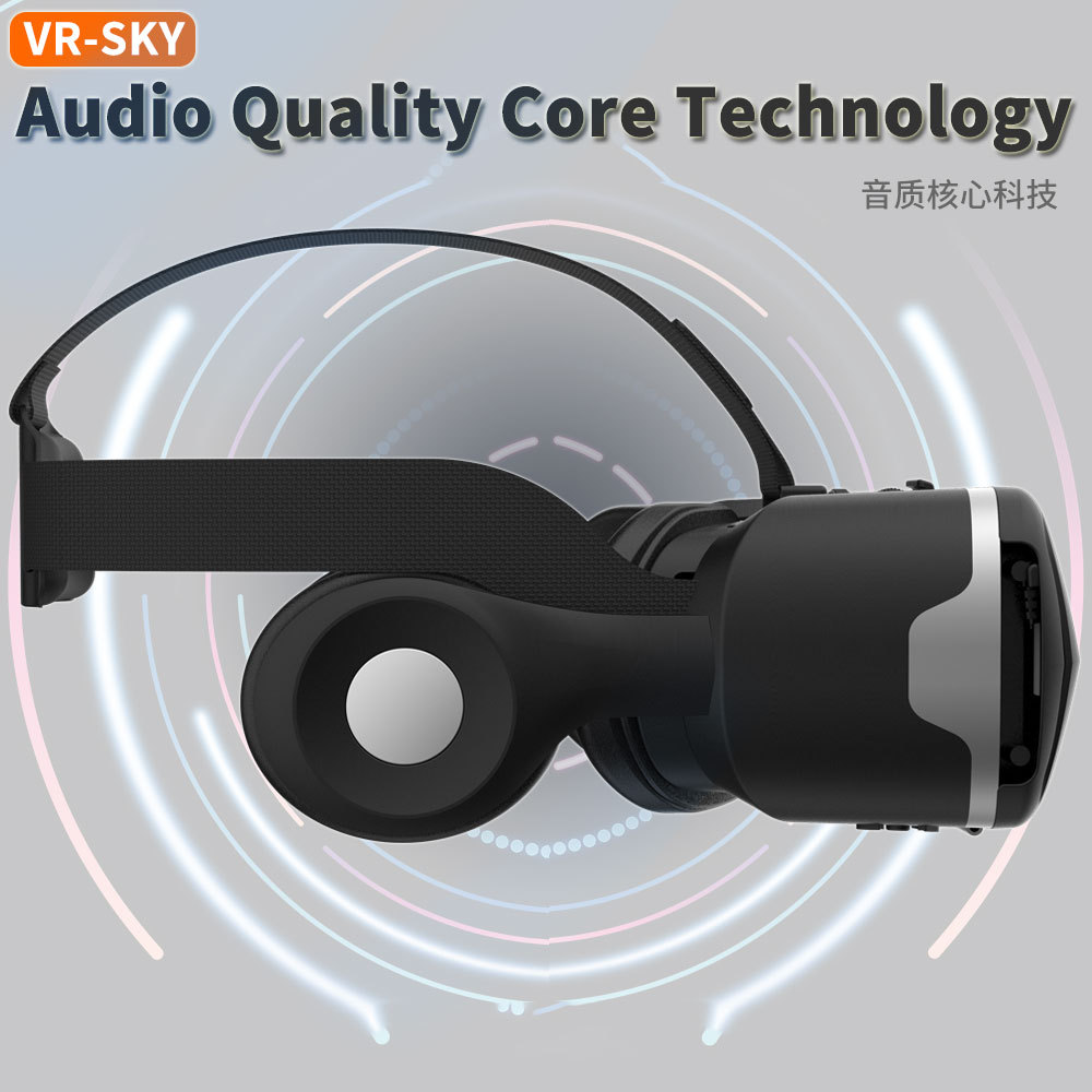 Vrshinecon Vr Glasses G02Ed Headphone Version 360 Panoramic Glasses Mobile Phone Vr Head-Mounted Hd