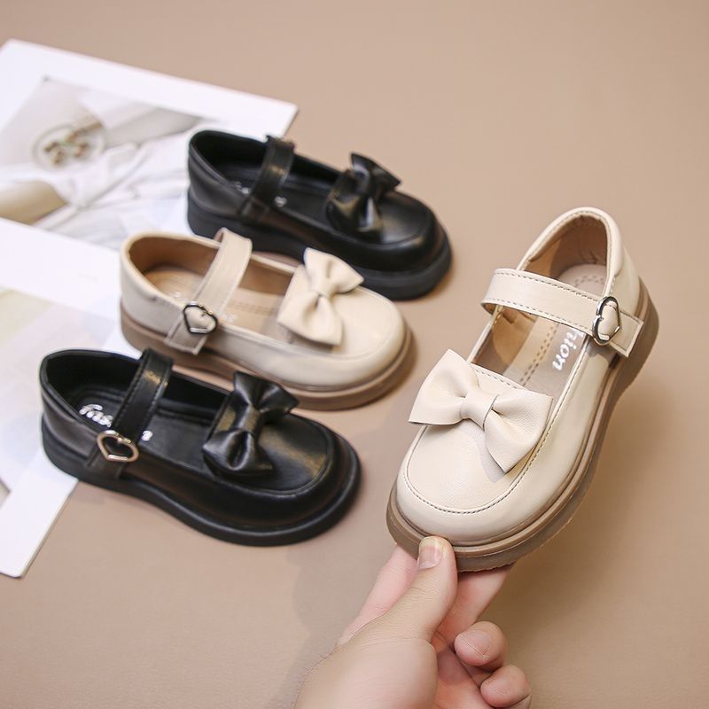 Girls' Campus Soft Sole Fashionable Princess Shoes 2025 Spring New Children's Single Leather Shoes for Little Girls and Older Children Performance