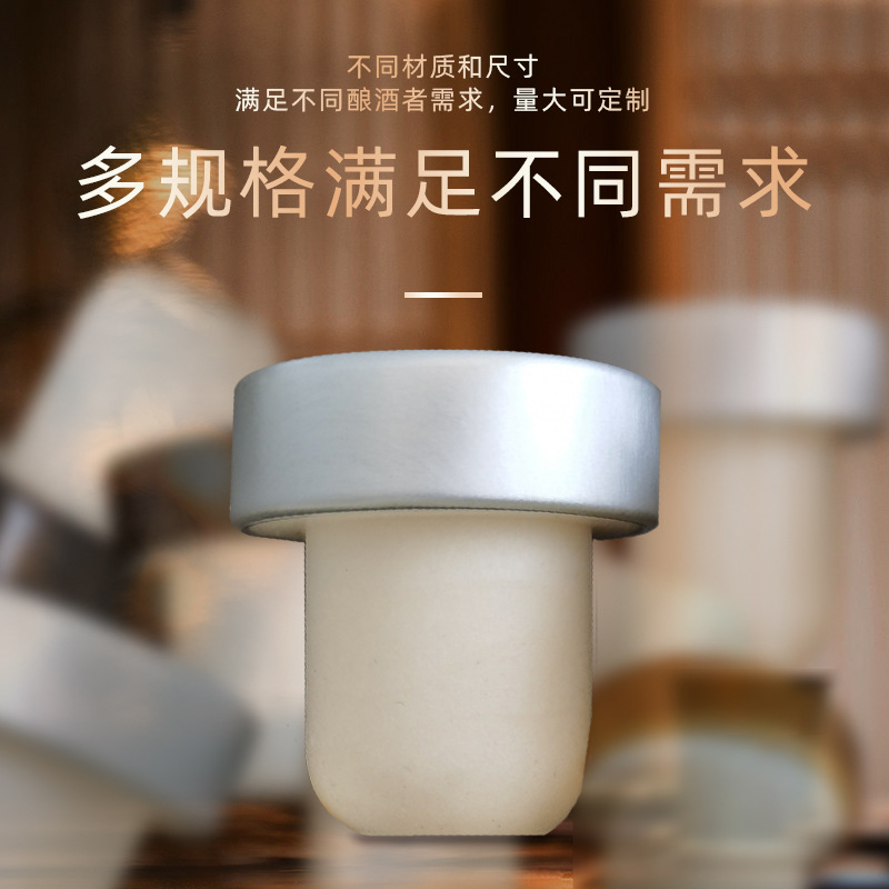 Manufacturer Wholesale Wine Bottle Stoppers, Red Wine Bottle Corks, Polymer Stoppers, Beech Wood Caps, Red Wine Bottle Stoppers, Customizable Lg