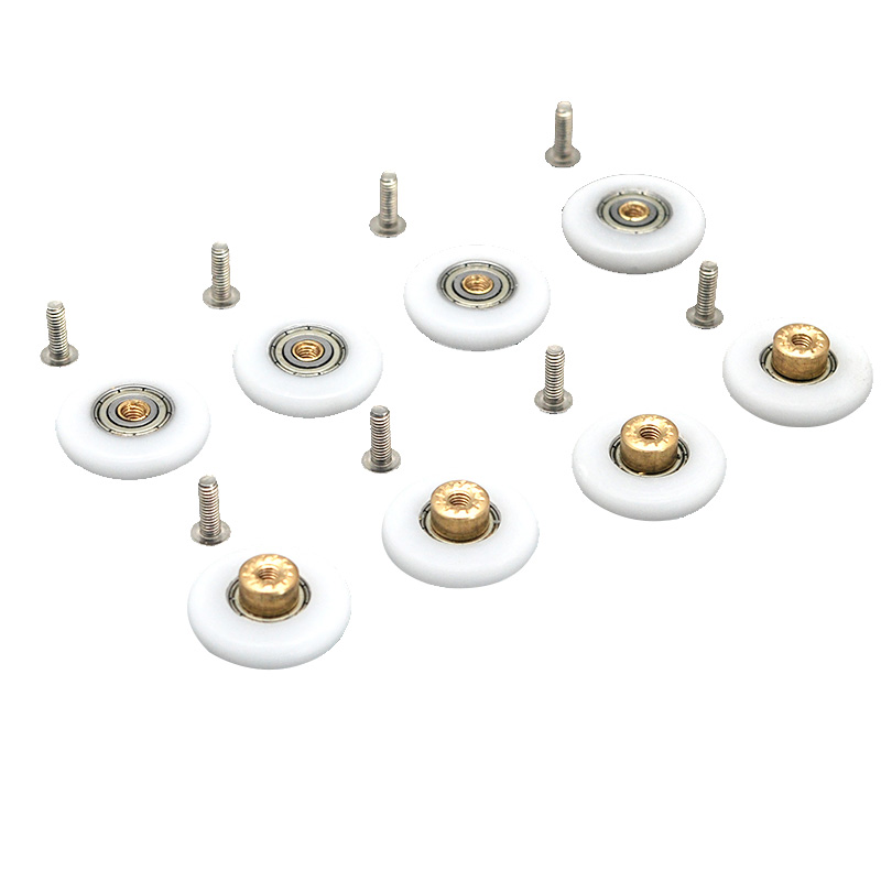 ✅ Old-Fashioned Shower Room Pulley Large Flat Wheel Arc Sliding Door Hanging Wheel Bathroom Bathroom Glass Sliding Door Roller with