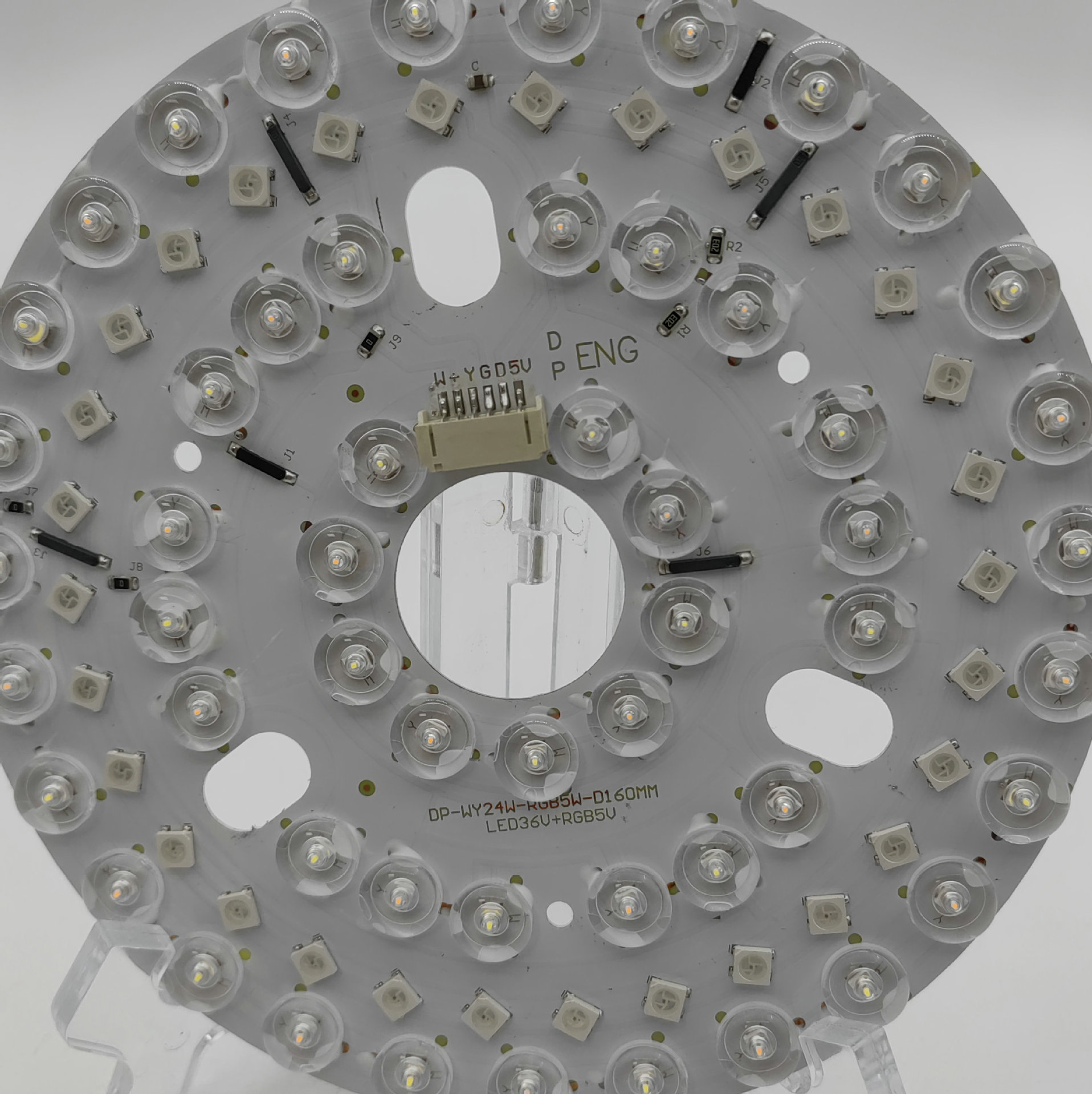 Remote Control Colorful Magnetic Rgb Fan Light Source 36V Low Voltage Dimming Color Light Panel 160mm Light Source Module