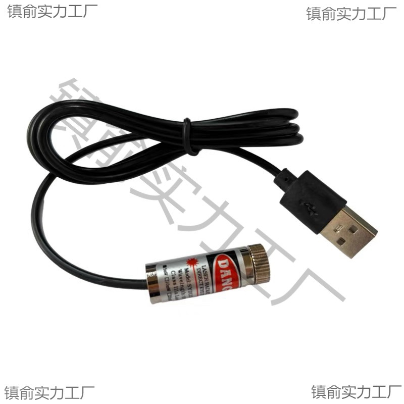 USB connector laser module 12mm5mw red laser head 650nm industrial positioning laser lamp adjustable focus