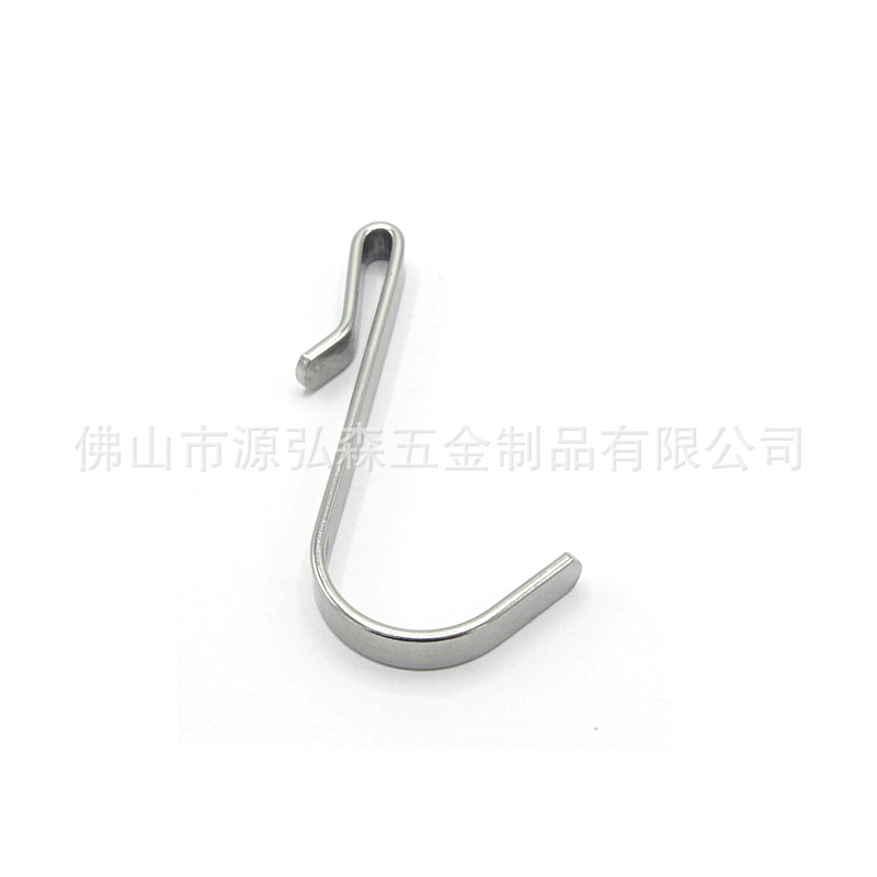 Storage Rack Hook Stainless Steel Household S-shaped Hook Square Tube Bedroom Accessories Kitchen Bathroom Small Hook Flat Steel Card Hook