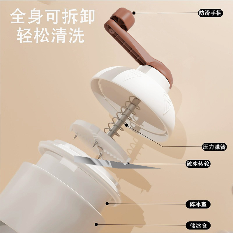 Hand Ice Planer Household Small Manual Hail Ice Breaker Ice Breaker Stall Ice Breaker Smoothie Soft Ice Portable