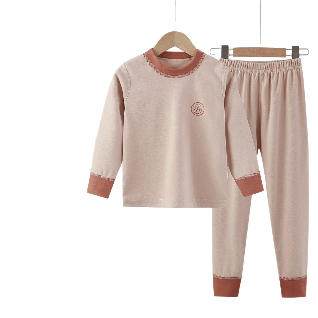 Children's Thermal Pajamas for Boys and Girls, Winter Style, Thickened and Warm, for Older Children and Students