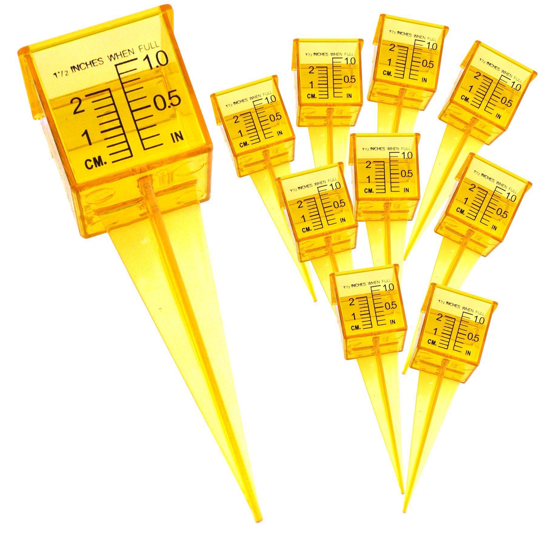 Cross-Border 1.5inch Rain Gauge/Rain Gauge Outdoor Lawn Water Meter Sprinkler Gauge Outdoor Water Measurement Tool